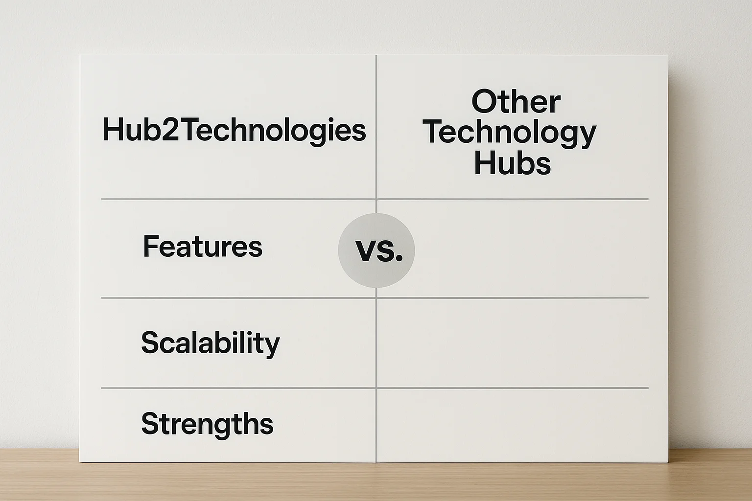 Hub2Technologies vs Other Technology Hubs – Key Differences Hub2Technologies vs Other Technology Hubs